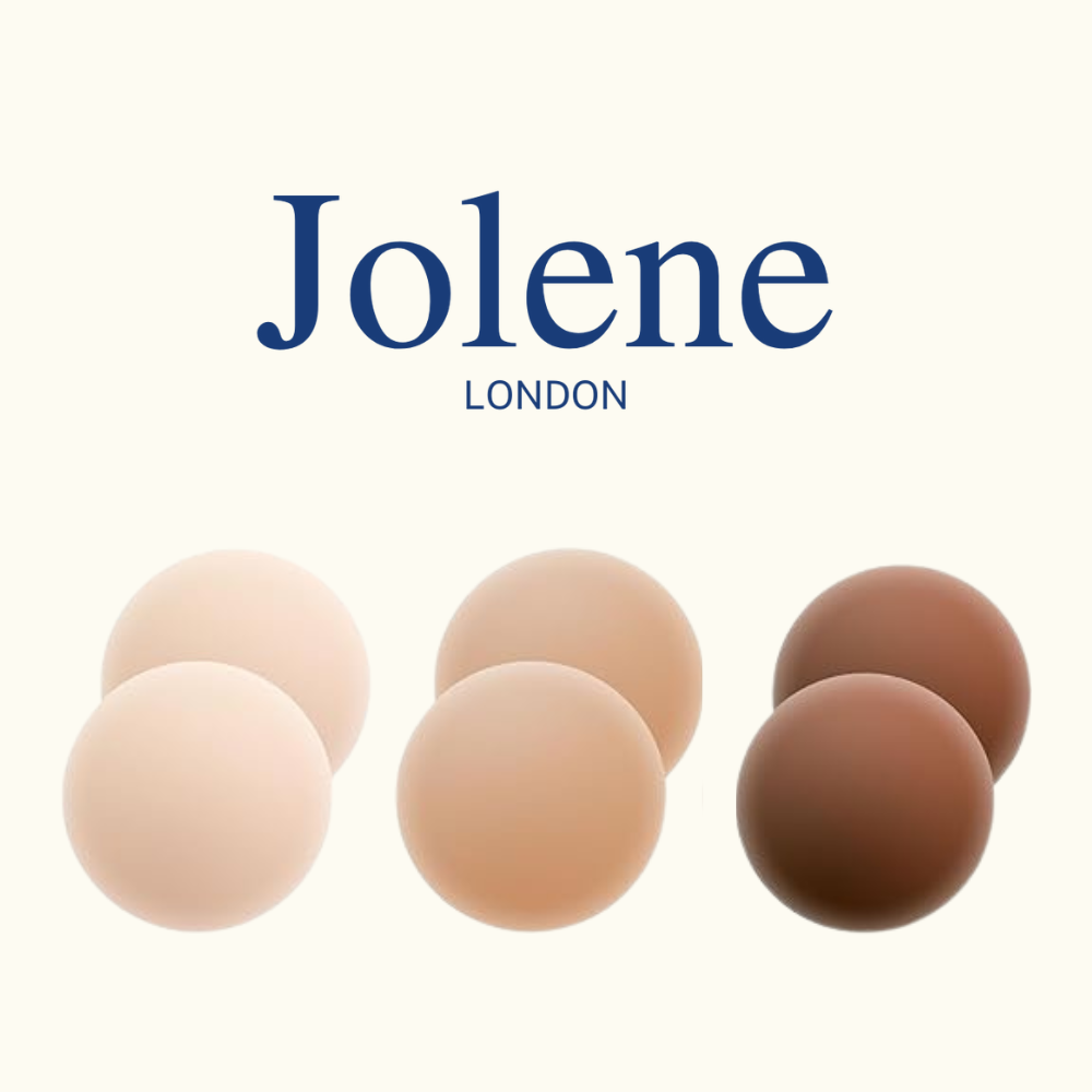 Jolene premium silicone adhesive nipple covers in three shades